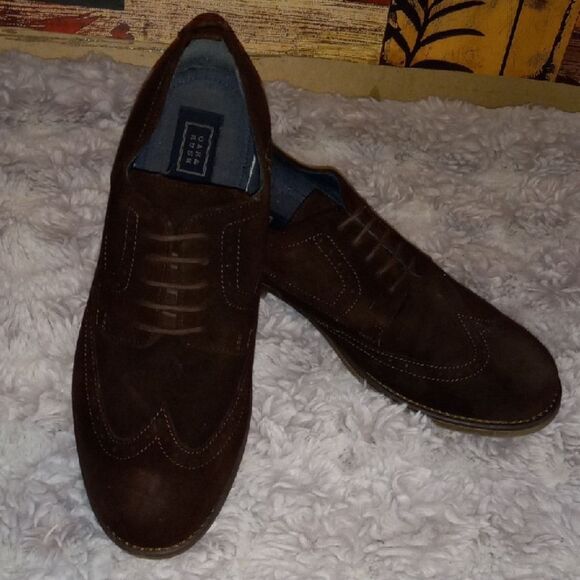 Classic Brown Suede Oxfords - Picture 5 of 5